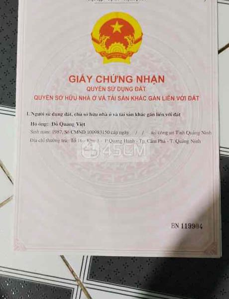 Bán đất 80m2 ngõ 253 Nguyễn Đức Cảnh - Đất đai 1