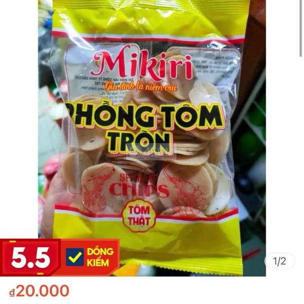 Nửa Giá bánh phồng tôm mikiri - Thực phẩm 0