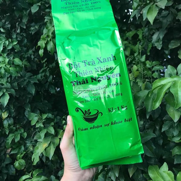 Bột trà xanh nguyên chất Thái Nguyên - Thực phẩm 1