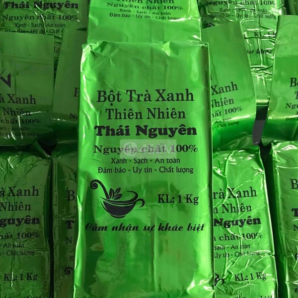Bột trà xanh nguyên chất Thái Nguyên - Thực phẩm 0