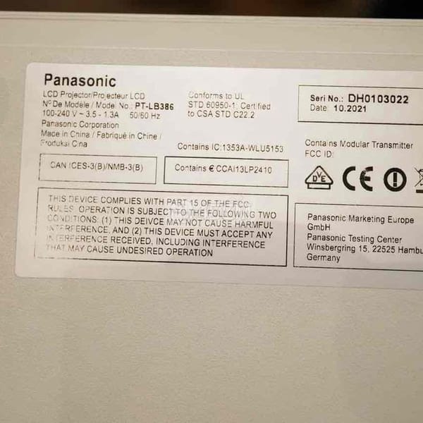 bán máy chiếu Panasonic PT - LB386 - Văn phòng 3