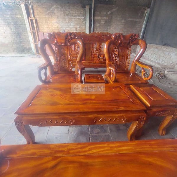 Bộ bàn ghế minh quốc đào, chất lượng gỗ xà cừ đỏ - Nội thất 0