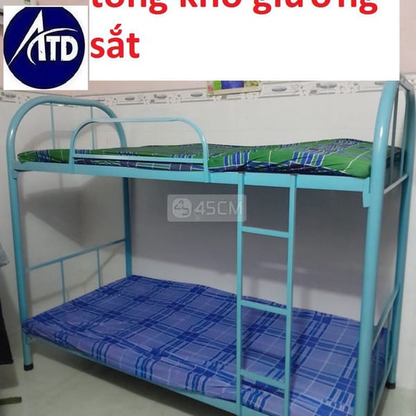 giường tầng sắt trụ"giường sắt"giường tầng"giường" - Giường 0