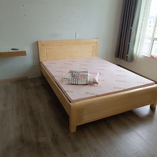 giường gỗ sồi nga cứng cáp, siêu bền đủ kích thước - Giường 0