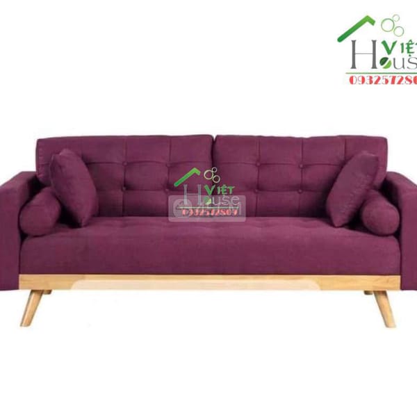 Sofa băng xuất khẩu màu tím 1m9 (Freeship nt HCM) - Nội thất khác 0