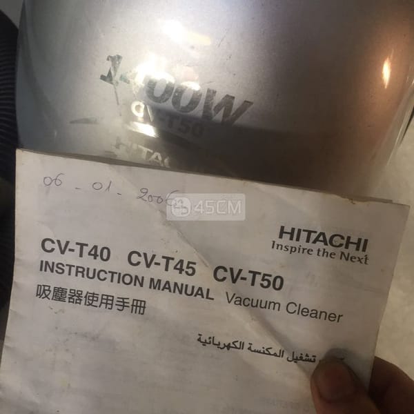 Thanh lý  Máy hút bụi Hitachi CV-T40 - Máy hút bụi 3