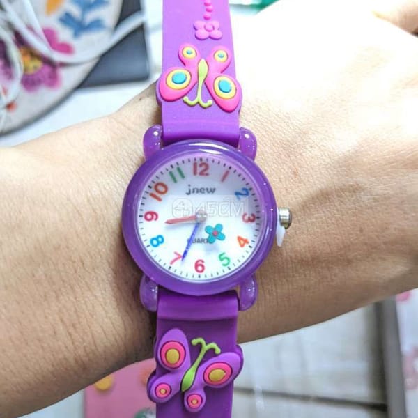 Đồng hồ đeo tay cho bé, 2 kim hình dễ thương - Mẹ và bé 0