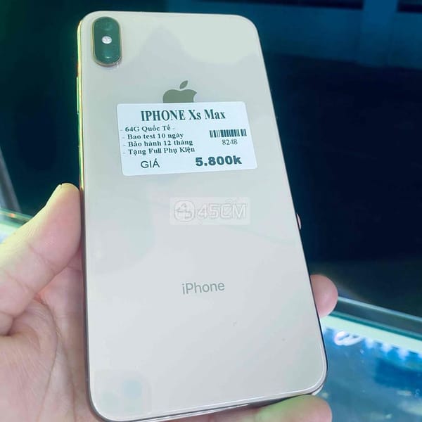 🍏 iPhone Xs Max 64GB - Q.Tế - Iphone x Series 0