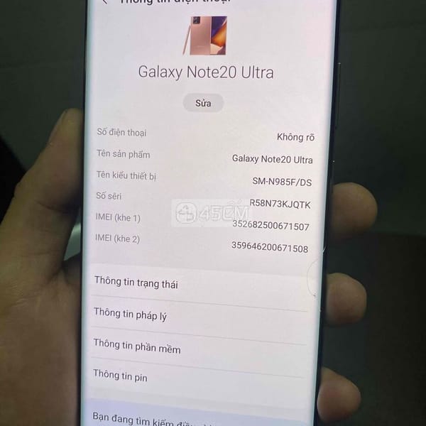 Điện Thoại Samsung Galaxy Note 20 Utral - Galaxy Note Series 3