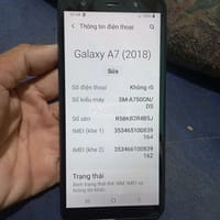 Samsung a7 2018 ram4/64 full CN dẹp nhu moi bán ne - Galaxy A Series