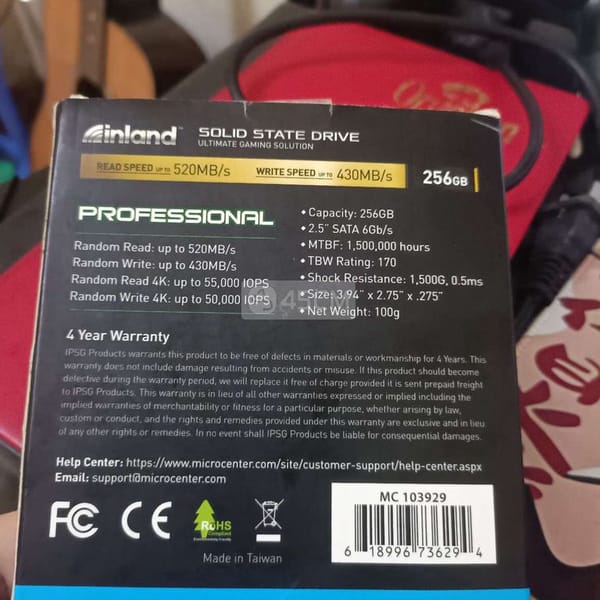 Ổ cứng INLAND Professional 256GB SSD SATA III - Máy tính 1