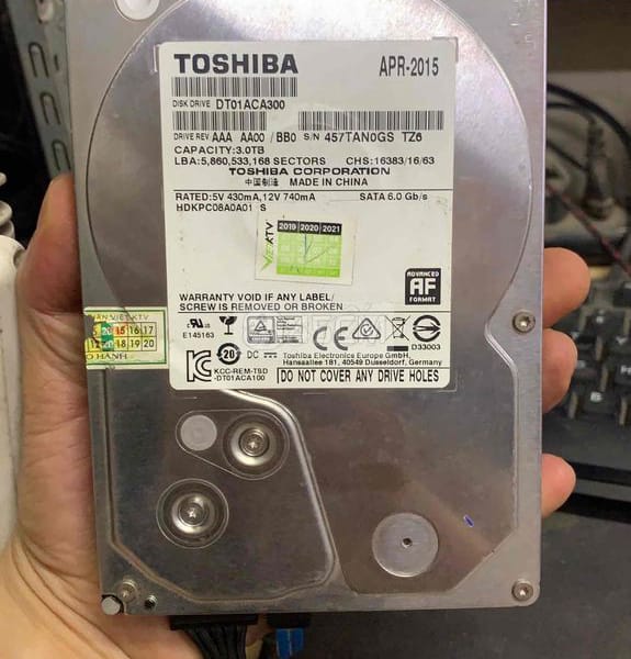 thanh lý ổ cứng 3tb toshiba sk 100% - Máy tính 0