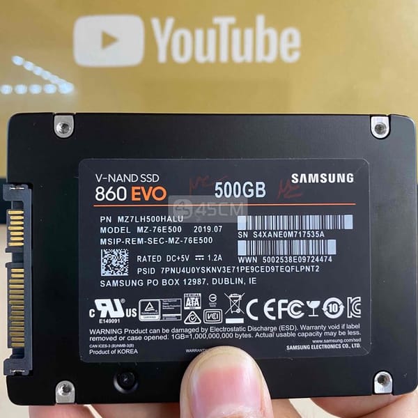 SSD Samsung 500G 860 Evo Good đẹp zin chuẩn W10 - Máy tính 0