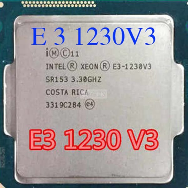 CPU XEON 1230V3  MẠNH = I7 4770 - CHÂN VÀNG CHÓE - Máy tính 0