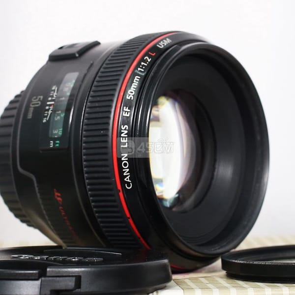 Lens Canon EF 50mm f1.2L USM còn ĐẸP kèm filter BW - Ống kính máy ảnh 1