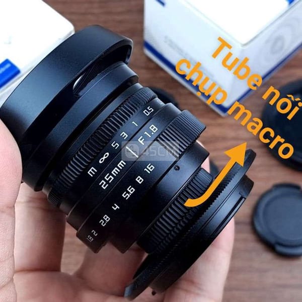 Lens MF 25mm F1.8 Macro ngàm Sony hoặc Fujifilm - Ống kính máy ảnh 3