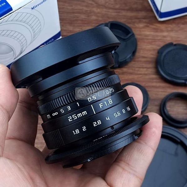 Lens MF 25mm F1.8 Macro ngàm Sony hoặc Fujifilm - Ống kính máy ảnh 0