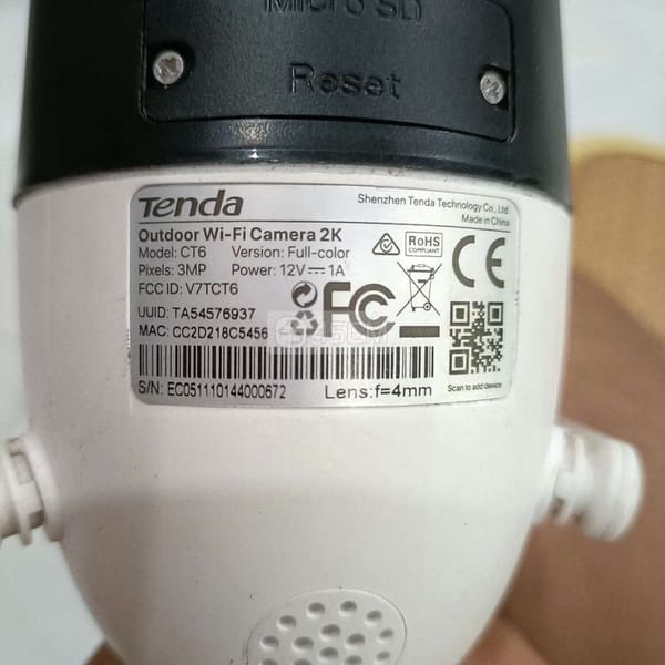Bán Camera wifi Tenda CT6 32Gb - Phụ kiện máy ảnh 0