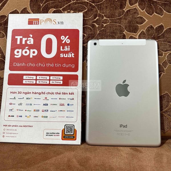 IPad Mini 2 Sử dụng Sim 4G wifi 64Gb Trắng - iPad Mini Series 1