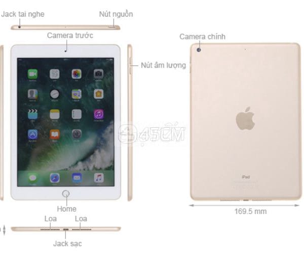 Máy tính bảng iPad GEN 6 Wifi 32GB (2018) - Apple tablet khác 0