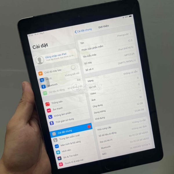 Cần bán IPad Gen 5 32G Wifi Có Khe Sim - Apple tablet khác 2