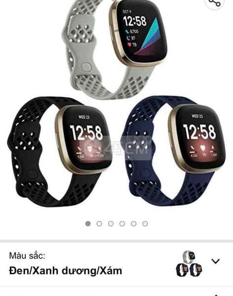 Sét Dây đeo đồng hồ Fitbit Versa 3. Xách tay Mỹ - Thiết bị đeo thông minh Khác 0