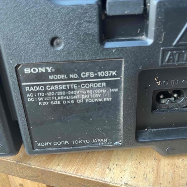Đài Sony CFS 1037K - Đồ điện tử 2