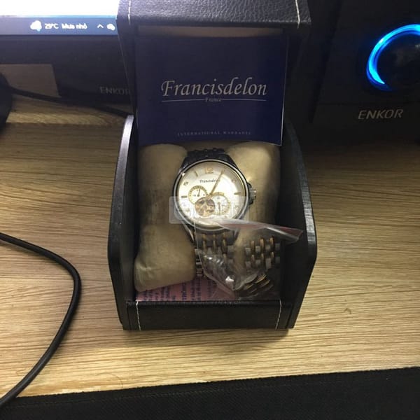 Đồng hồ francidelon cơ dây mạ vàng - Đồng hồ 1