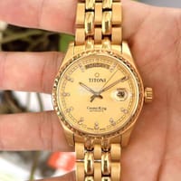 Đồng hồ hiệu TITONI Cosmo King Day-Date Automatic. - Đồng hồ