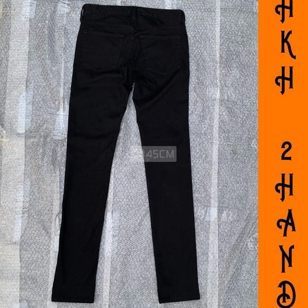 FREESHIP-Jeans nam G.U(NHẬT) đen loại xịn, size 29 - Thời trang 1