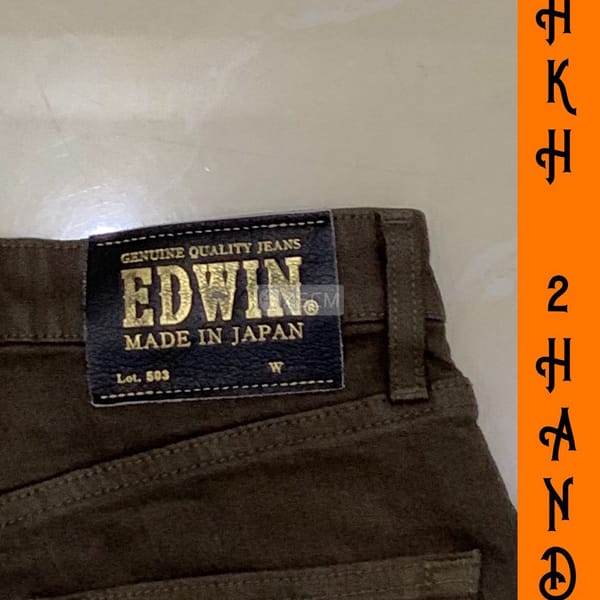 FREESHIP-Jeans nam EDWIN JAPAN xịn, rêu đậm-sz 28 - Thời trang 2