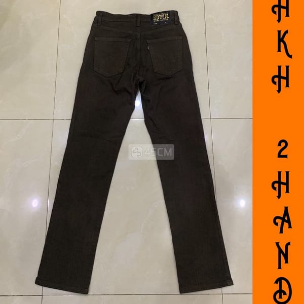 FREESHIP-Jeans nam EDWIN JAPAN xịn, rêu đậm-sz 28 - Thời trang 1