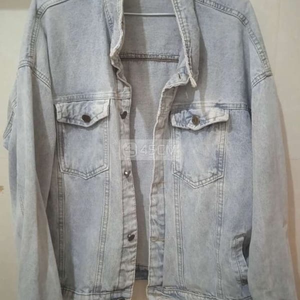 Áo khoác Jeans Nam size M - Thời trang 0