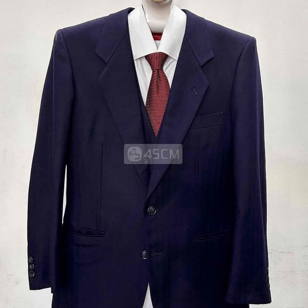 TWEED suit 3 mảnh màu navy cực nghệ - Thời trang 0