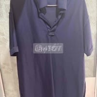 áo thun polo nam trơn xanh đen size 75-80kg - Thời trang