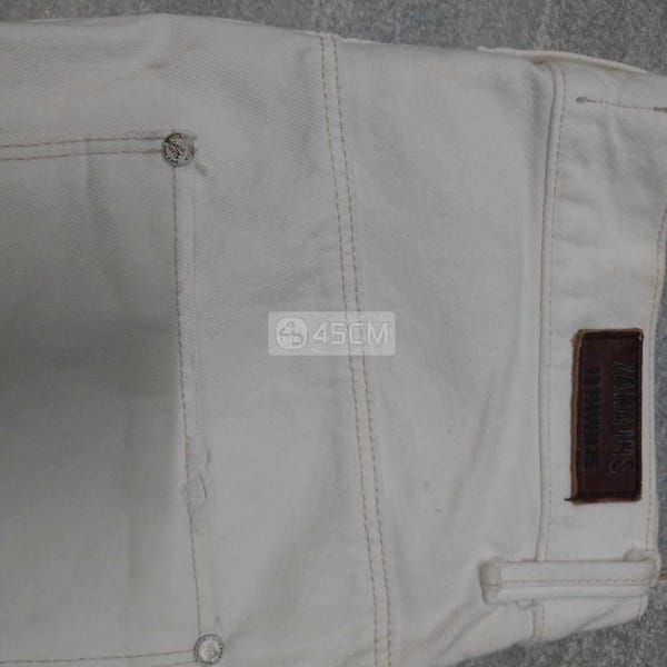 Quần jeans Zara made in Usa trắng tinh size 30 - Thời trang 3