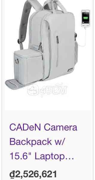 Balo máy ảnh Caden có túi rời - Túi xách 0