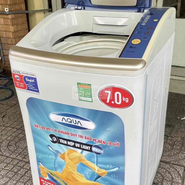 Máy giặt Sanyo 7kg giặt vắt êm tiết kiệm🖤 - Máy giặt 2