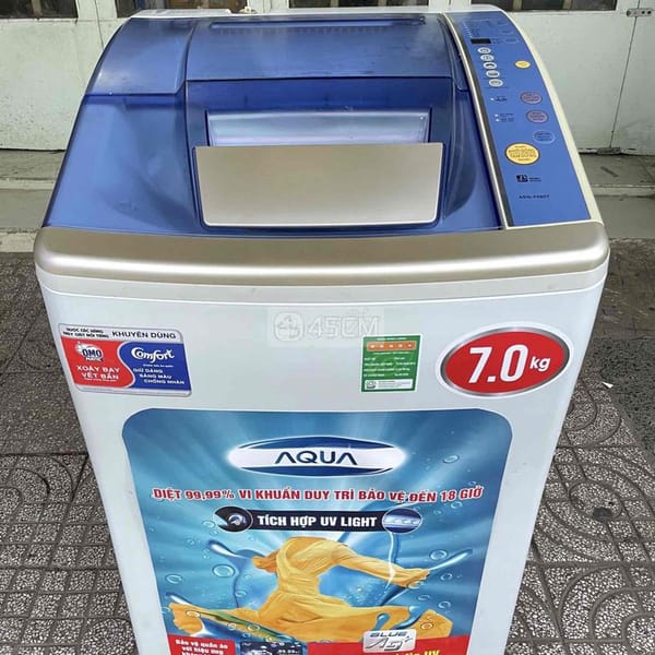 Máy giặt Sanyo 7kg giặt vắt êm tiết kiệm🖤 - Máy giặt 0
