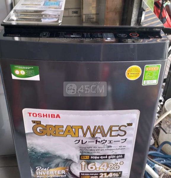 Máy giặt Toshiba 9kg lnverter mới 95% - Máy giặt 0