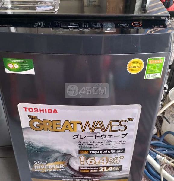 Máy giặt Toshiba 9kg lnverter mới 95% - Máy giặt 1