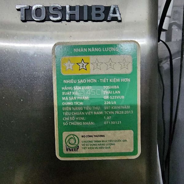 TỦ LẠNH TOSHIBA 226 LÍT - Tủ lạnh 0