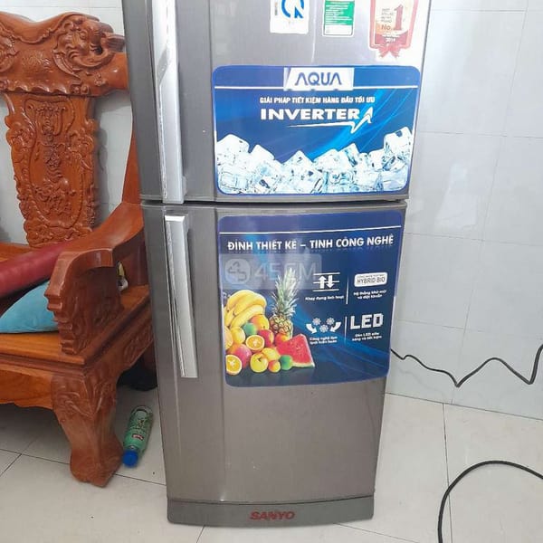 Thanh lý tủ lạnh SANYO 165L LÀM LẠNH NHANH MỚI 90% - Tủ lạnh 0
