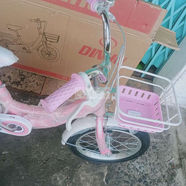 Xe đạp trẻ em 16in mới màu hồng phấn - Xe đạp 2