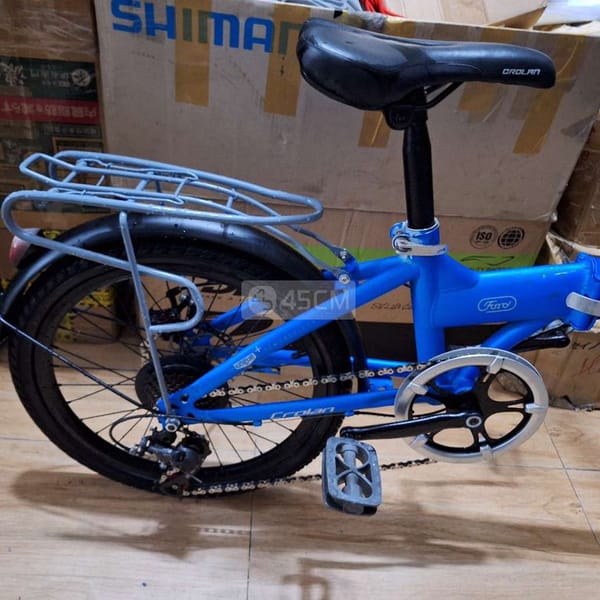 Xe đạp xếp 20 inch màu xanh - Xe đạp 3