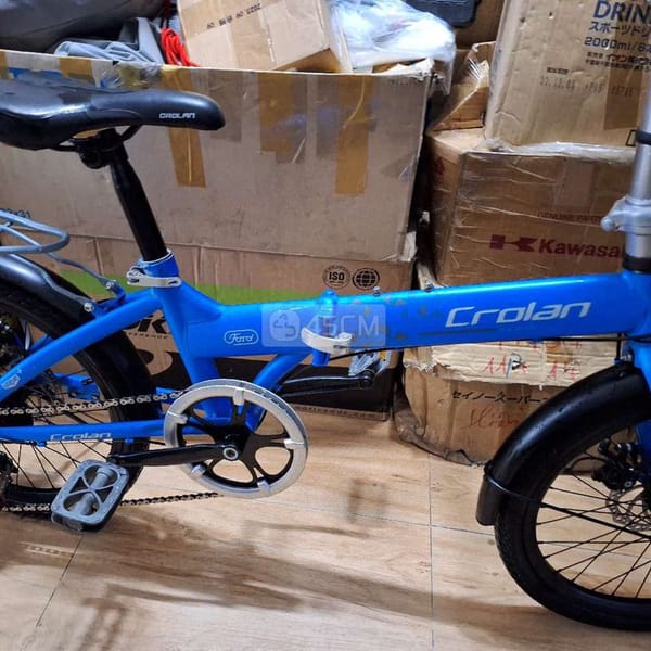 Xe đạp xếp 20 inch màu xanh - Xe đạp 2