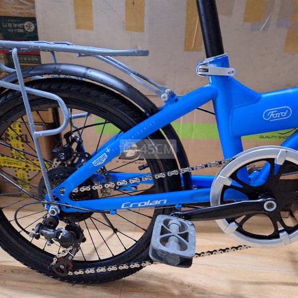 Xe đạp xếp 20 inch màu xanh - Xe đạp 4