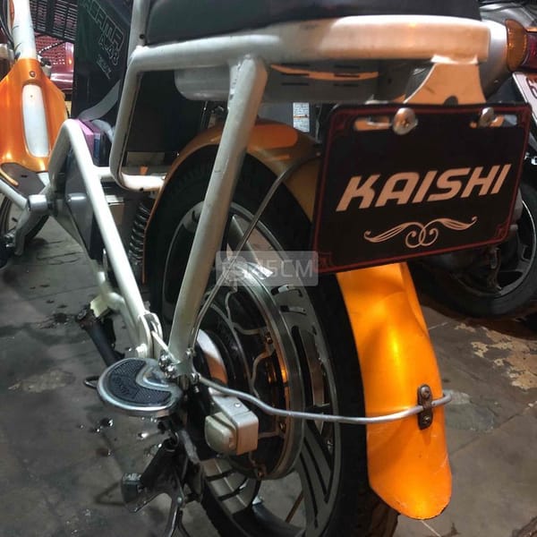xe đạp điện yadea vàng trắng bánh mâm - Xe đạp điện 5