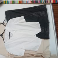Áo linen váy jean size L - Đầm