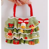 túi len Noel handmade - Đồ đan thủ công